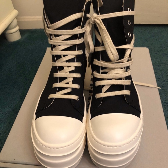 Rick Owens Shoes - Rick Owens DRKSHDW Double Bumper Platform Sneakers